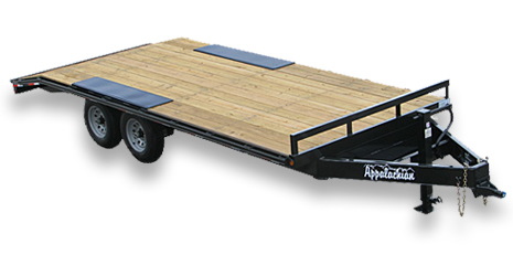 flatbed trailers equipment duty standard pull lb appalachian gvwr ramps weight