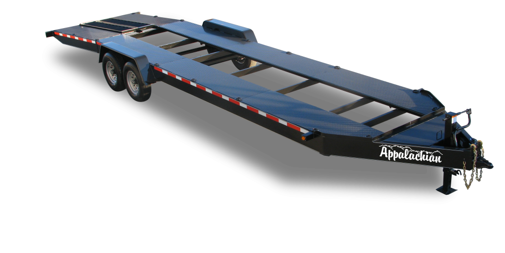 32' open center car hauler Appalachian Trailers