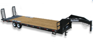 contractor grade flatbed gooseneck trailer