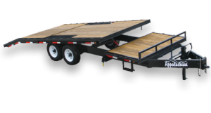 deckover tilt equipment trailer