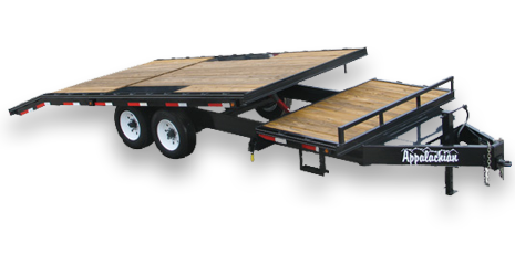 deckover tilt equipment trailer