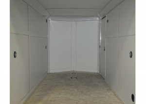 interior of 6' X 12' Single Axle trailer