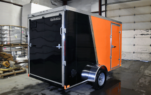 black and orange trailer