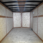 interior of tandem axle trailer