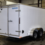 white tandem axle light duty trailer