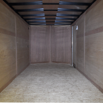 interior of tandem axle trailer