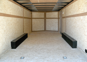 8.5' X 16' Tandem Axle Trailer Standard Duty interior