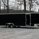 Side view of Loaded Car Trailer