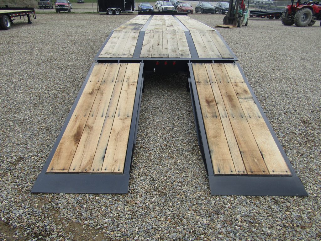 Rear View 8ft. Hydraulic Ramps