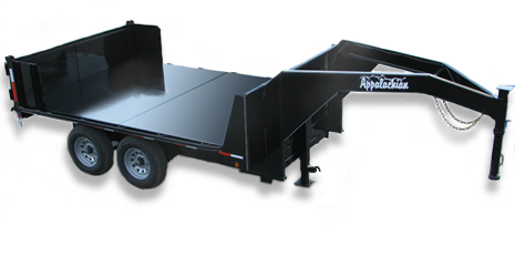 flatbed open sides gooseneck dump trailers