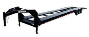 Gooseneck two car trailer